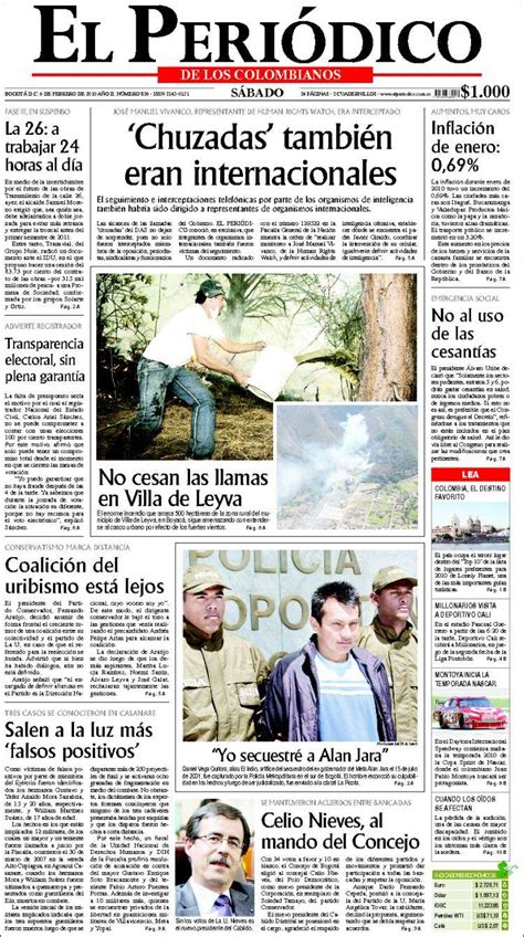 Последние твиты от noticias colombia (@noticiascolom). Periodico El Tiempo Colombia Noticias Dia Hoy ...