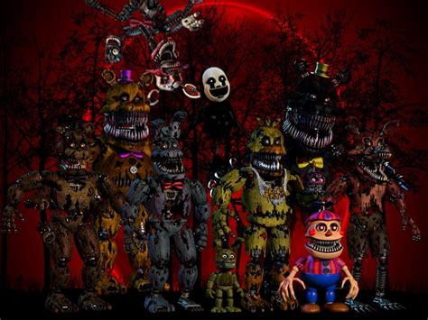 All Fnaf 4 Animaltronics Wallpaper By Destroychaos On Deviantart