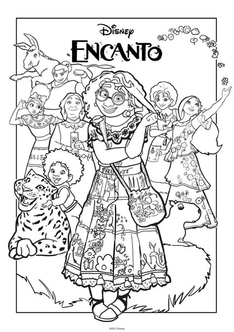 Free Disney Coloring Pages Encanto | TRENDS MAGZ
