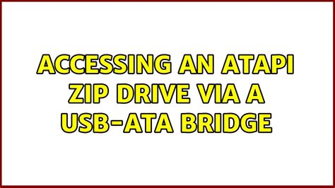 Accessing An Atapi Zip Drive Via A Usb Ata Bridge Youtube