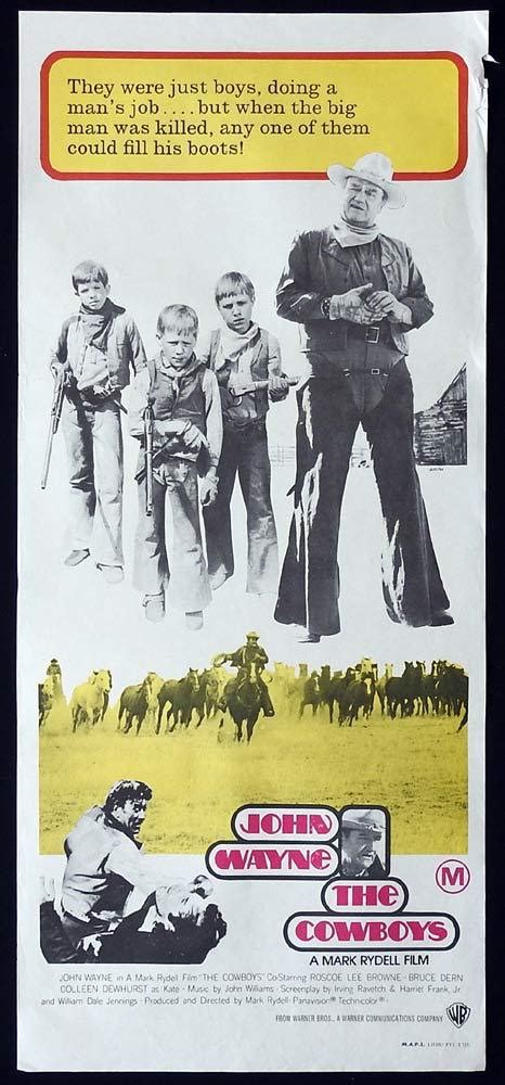 The Cowboys Original Daybill Movie Poster John Wayne Moviemem