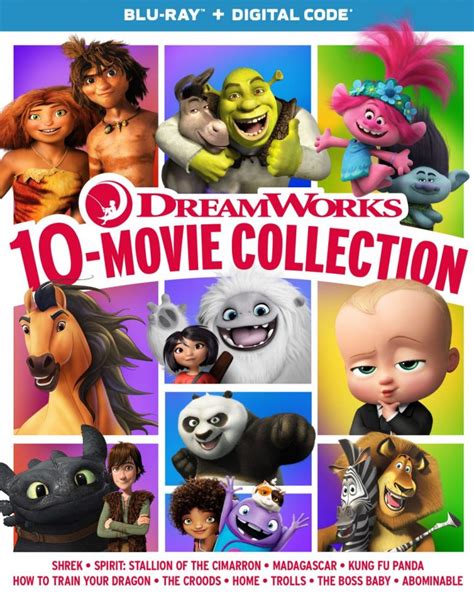 Dreamworks 10 Movie Collection And Illumination 10 Movie Collection