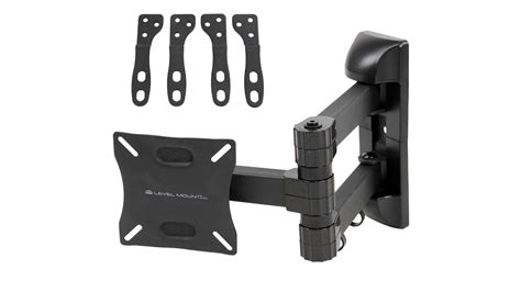 Level Mount Small Full Motion Dual Arm Vesa Tv Wall Mount Holds Up To