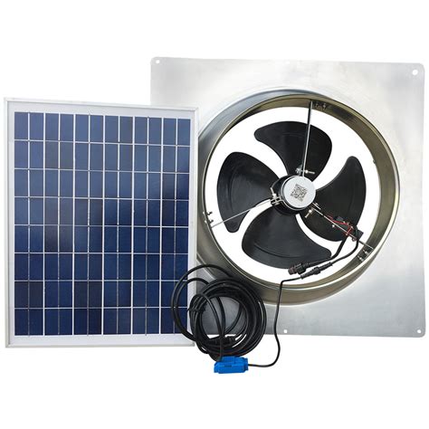 20 Watt Gable Mount Remote Panel Solar Attic Fan Remington Solar
