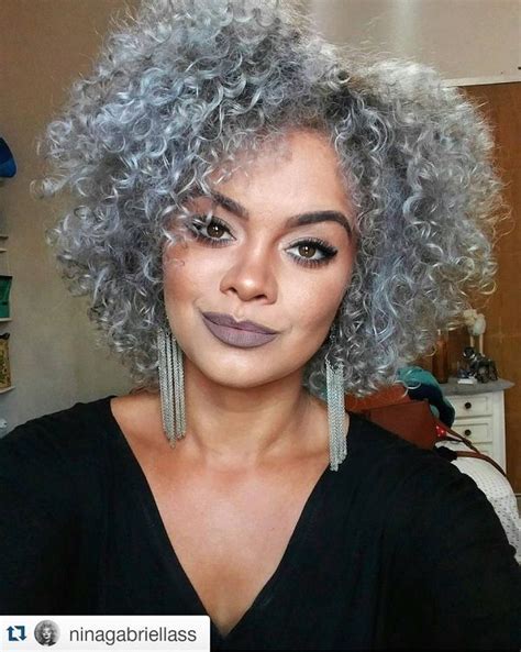 While some hairstyles are too restrictive and are not suitable for every face shape do you think short afro isn't voluminous? 10 Photos to Show How Amazing Grey Natural Hair Is ...