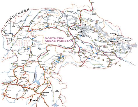 Northern Areas Pakisatn Detail Map Paki Mag