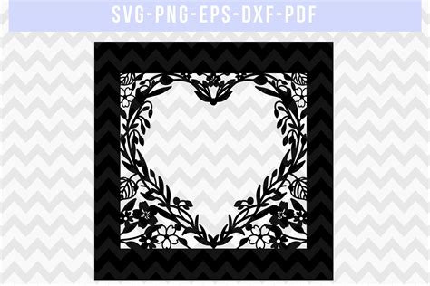 Wedding Card Cover Svg Cut File Wedding Papercut Dxf Pdf Images And