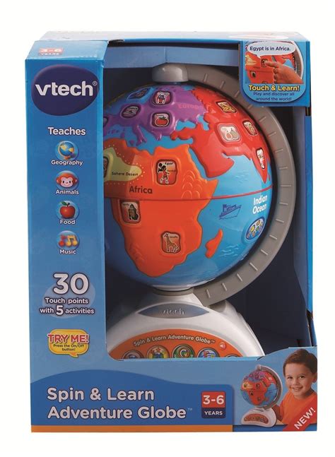 Spin And Learn Adventure Globe Preschool Learning Toy