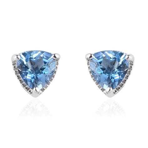 Part of our collection is embellished with jewels for those with a flamboyant taste, while others with a simpler disposition can relish our more modest designs. Santa Maria Aquamarine Stud Earrings in 9K White Gold - 3592134 - TJC