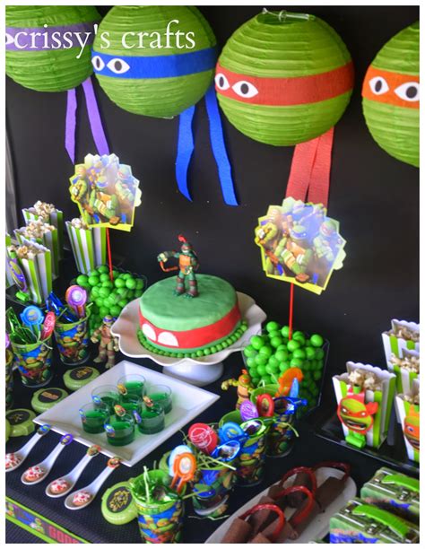 Crissys Crafts Ninja Turtle Party