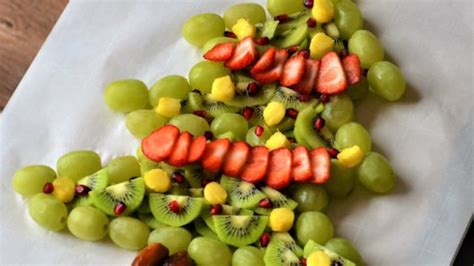 Don't have pomegranate arils or blueberries on hand? Christmas Tree Fruit Platter Recipe - Allrecipes.com