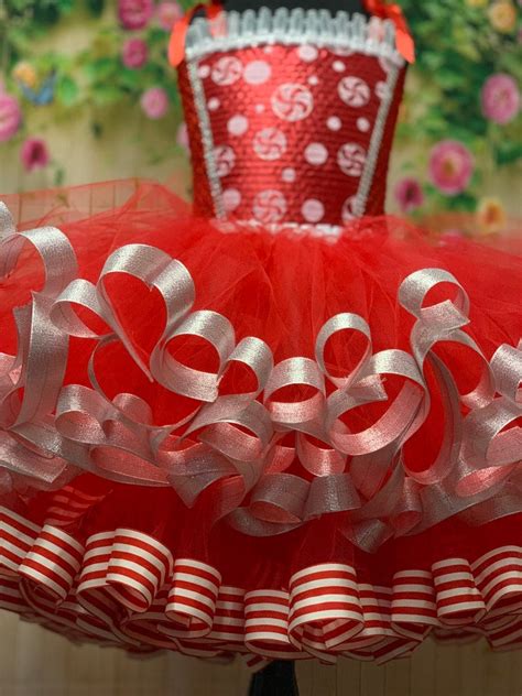 Candy Cane Dress Candy Cane Princess Dress Christmas Tutu Etsy