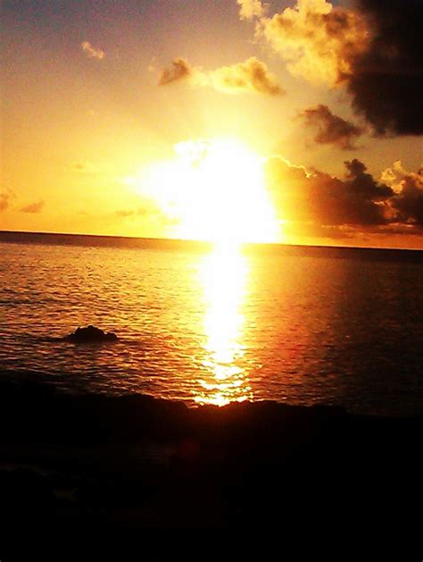 Sunset Over Waimea Bay Oahu