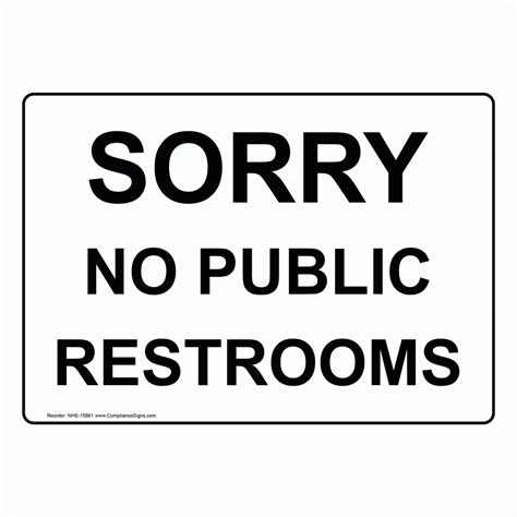 Public toilet bathroom flush toilet, s restroom map, text, bathroom png. Free Printable No Restroom Signs | Free Printable
