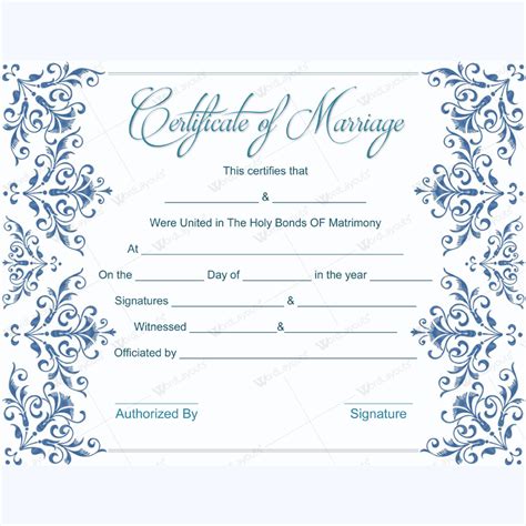 Get your fake marriage certificate created by you! fake marriage certificate template | Marriage certificate ...
