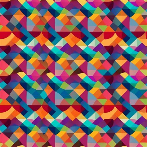 Premium Ai Image A Colorful Geometric Pattern With A Lot Of Different