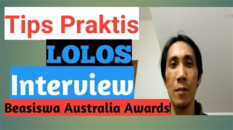 Tips Praktis Lolos Interview Beasiswa Australia Awards Scholarship AAS