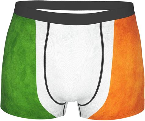 wawehoy vintage aged and scratched irish flag mens boxer briefs stylish underwear boxers for men