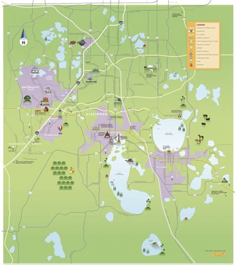 Tourist Map Of Orlando Florida Printable Maps