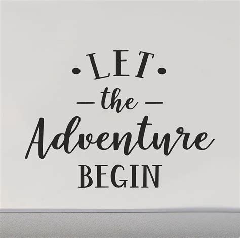 Let The Adventure Begin RV Camper Van Door Decal Sticker Scene Camper