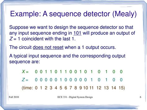 In a moore machine, output depends only on the present state and not dependent on the input (x). PPT - ECE 331 - Digital System Design PowerPoint ...