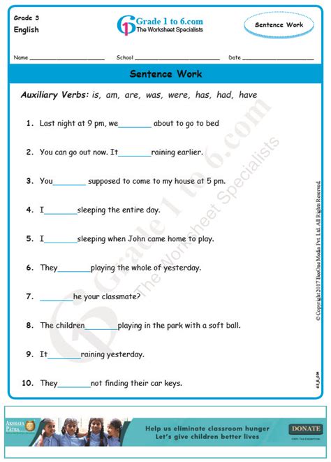 Collection of worksheets for class 3 english. Cbse Class 6 English Grammar Worksheets Pdf With Answers ...
