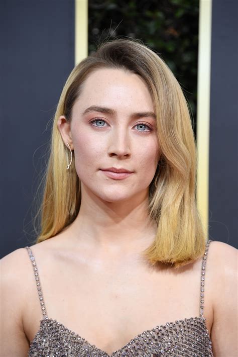 Saoirse Ronan At The 2020 Golden Globe Awards Black Brows Bold Brows