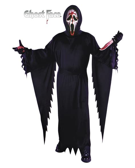 Scream Costume With A Bloody Mask As Ghostface Robe Of Wes Craven S
