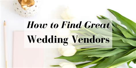 Although unnecessary, you may offer a brief explanation to certain friends. Tips for Finding Great Wedding Vendors - Simple Day ...