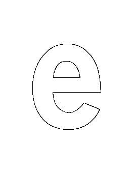 .letterpress lowercase letter e, vintage typeset letter e (inventory #39a) ** sold separately ** you will receive one of the letters shown. Lowercase Letter E Pattern | Lettering, Letter stencils ...