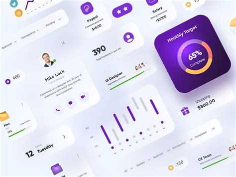 Ui Elements Design Light Color Scheme By Ghulam Rasool 🚀 For Cuberto On