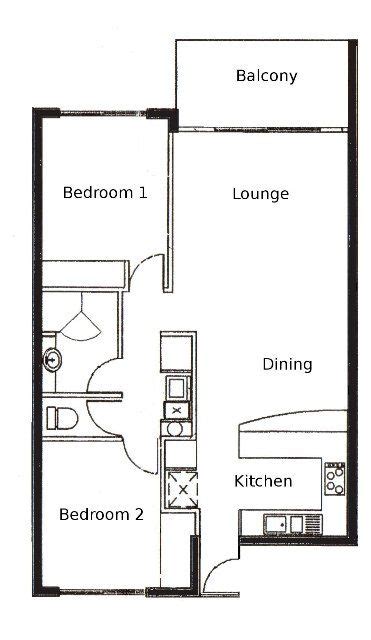2 Bedroom Apartment Floor Plan Palm Cove Tropic Apartments 2 Bedroom