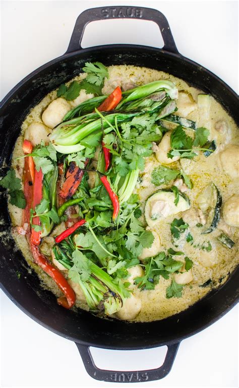 Thai Green Chicken Curry With Coconut Milk Curry Chicken Recipe