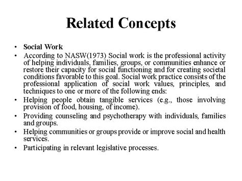 Definition Of Social Welfare And Related Concepts Definition