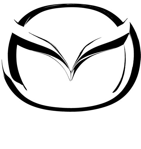 Mazda Logo Black And White Brands Logos