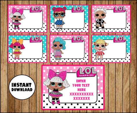 lol surprise dolls bingo game printable