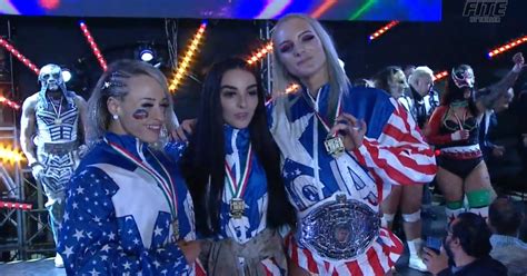 Usas Kamille Jordynne Grace And Deonna Purrazzo Win Lucha World Cup