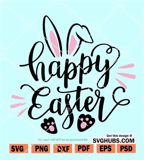 Easter Bunny Svg Easter Svg Files For Cricut Easter Rabbit Svg
