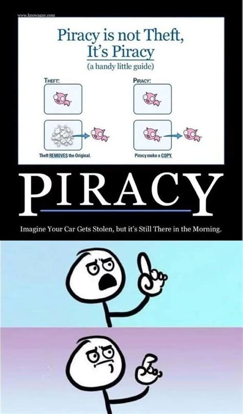 An Object Lesson In Piracy Lets See If The Original Poster Gets It Now Fun Pics 40 Funny