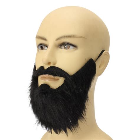 Fake False Mens Moustache Fancy Dress Costume Black Beard Hair Stick Self Outfit Ebay