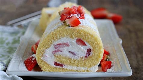 Roulé Fraise Mascarpone Marmiton