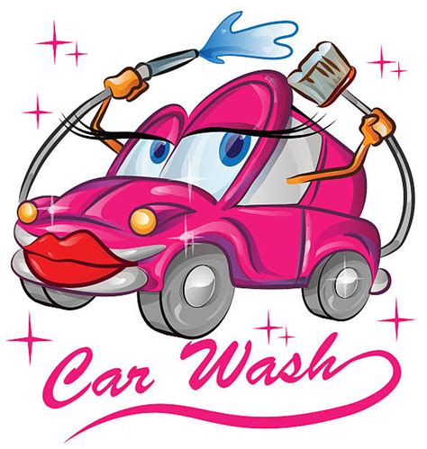 Cartoon Of A Funny Car Wash Signs Illustrations Royalty Free Vector