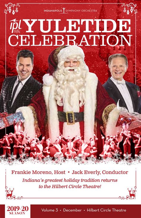 Indianapolis Symphony Orchestra Yuletide 2019 Program Book By