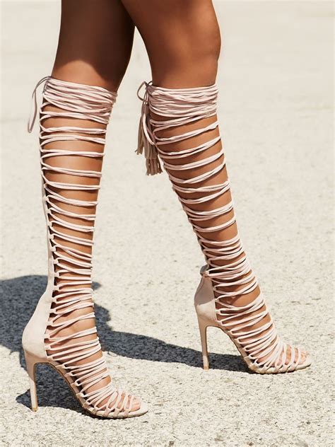 115 Best Knee High Gladiator Sandals Images On Pinterest Ladies Shoes