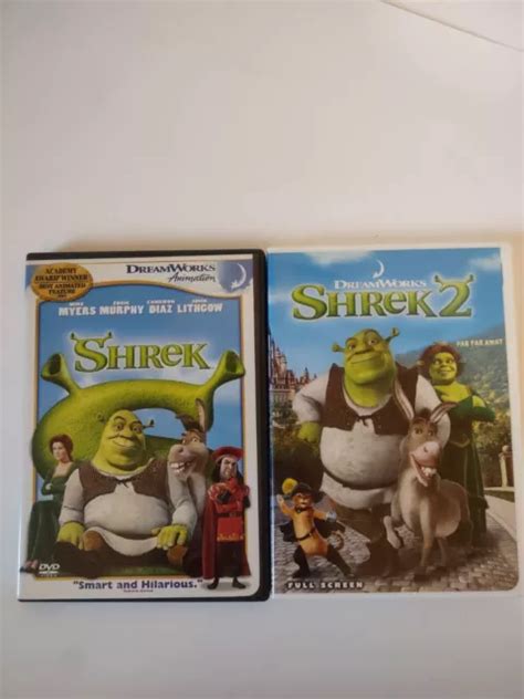 Shrek Shrek 2 Dreamworks Animation Dvd Bundle 625 Picclick