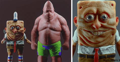 20 Realistic Terrifying Versions Of Cartoon Characters That Will Give