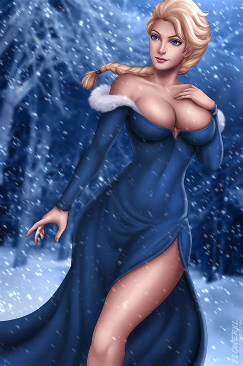 Elsa Frozen By Flowerxl Hentai Foundry