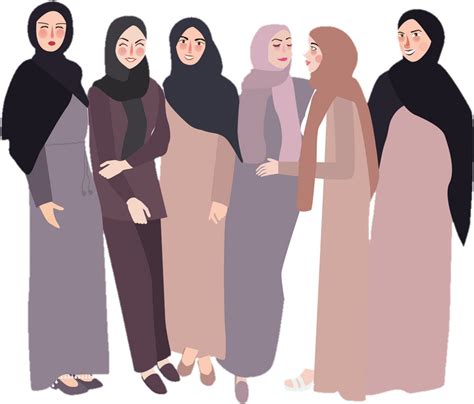 Inspirasi Terkini Silhouette Hijab Png Ilustrasi Karakter