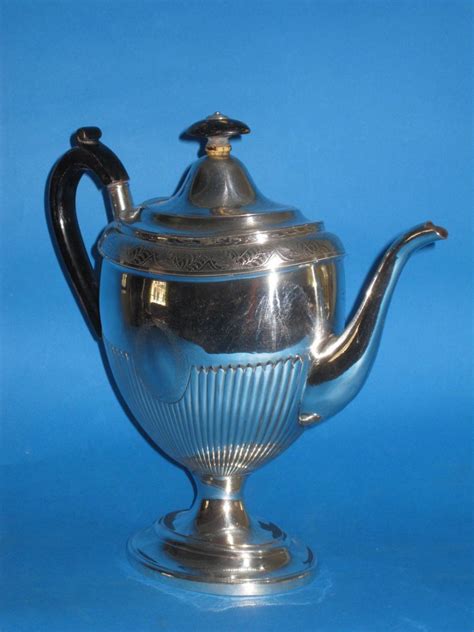 Old Sheffield Plate Silver Coffee Pot 1800 1808 Bada