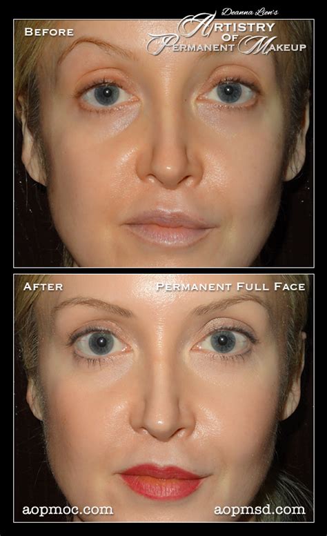 Artistry Of Permanent Makeup Permanent Full Face Gallery Before And After